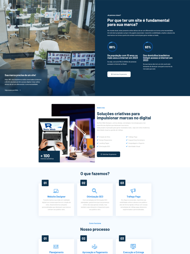 Desktop - Site desenvolvido por Reis Web Designer - azul escuro
