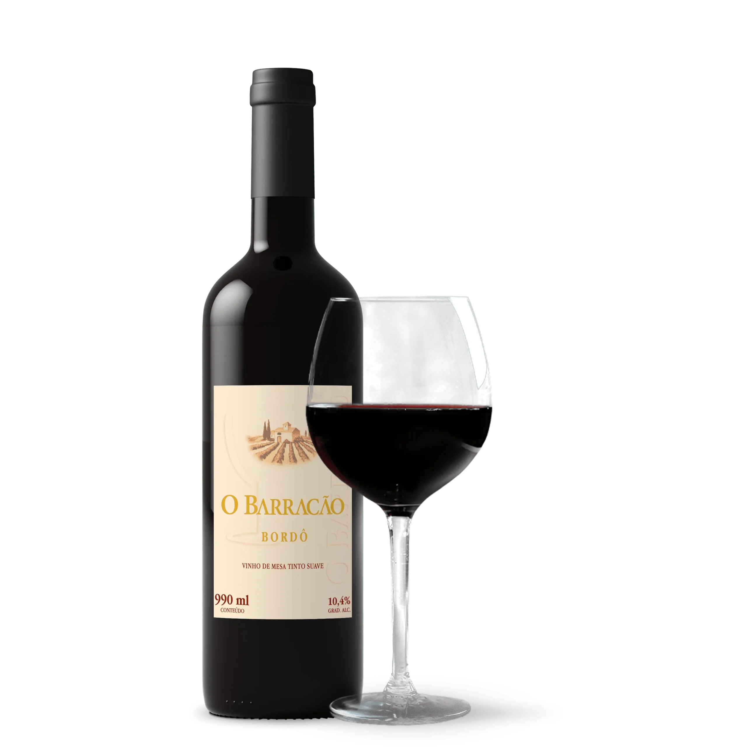 Vinho bordo Suave - O Barracão