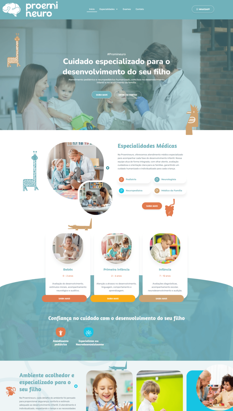 Proemi-Neuro-Home-Site desenvolvido por Reis Web Designer